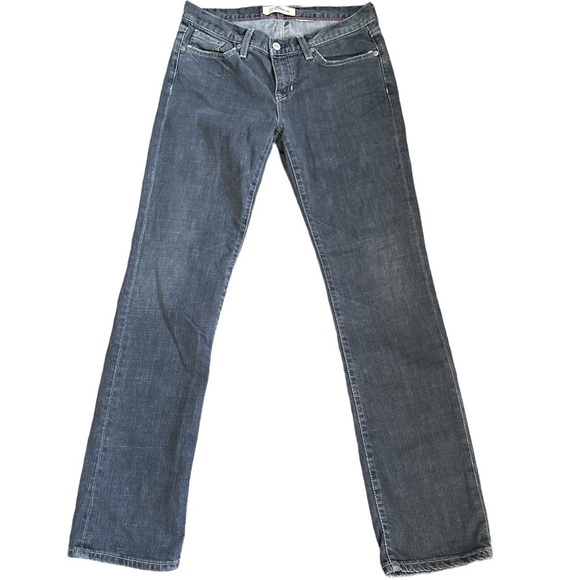 Gap Original Straight Leg Stretch Blue Denim Jeans Distressed Flaw No Tags Size - Picture 1 of 8